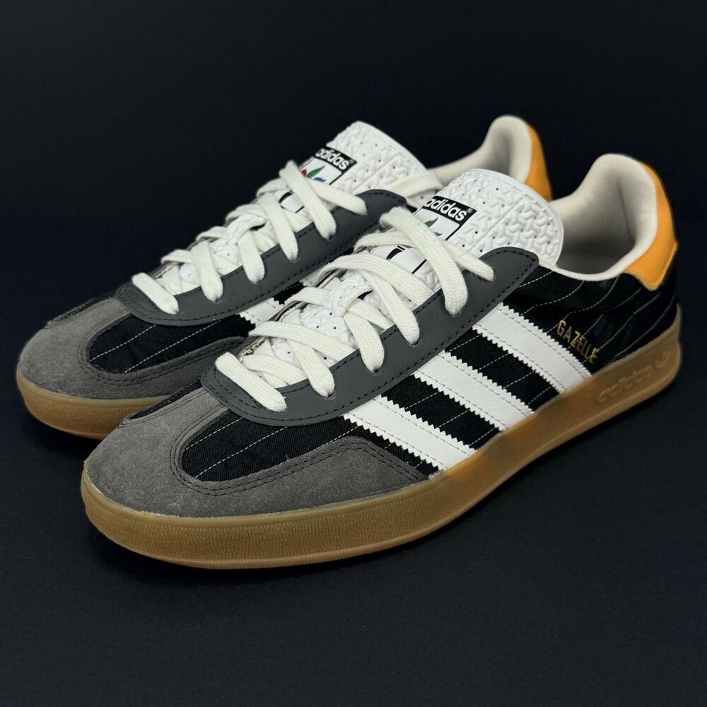 🔥 Adidas Gazelle Indoor Olympic Pack Men’s Size 7 Black IF9642 Sneakers